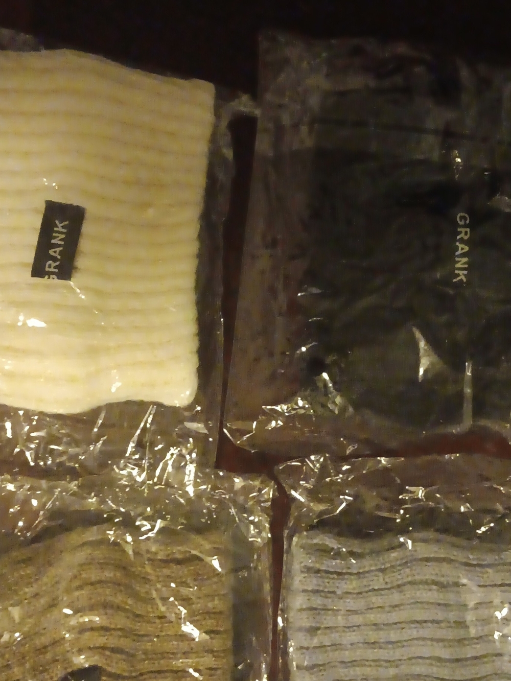 FRANK Ribbed Knit Beanie Hat - White & Black Options